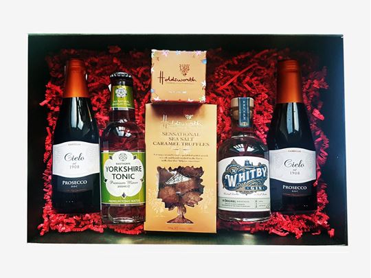 Picture of WHITBY GIN, PROSECCO AND TRUFFLES HAMPER