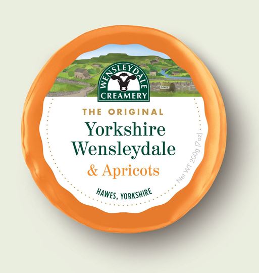 Picture of Yorkshire Wensleydale Apricot Truckle 200g