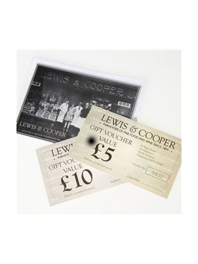 Picture of Lewis and Cooper Gift Voucher £100.00 