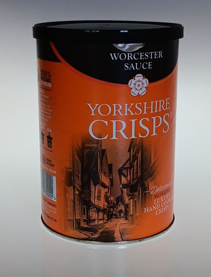 Picture of YC WORCESTER SAUCE FLAVOUR CRISPS DRUM 95G