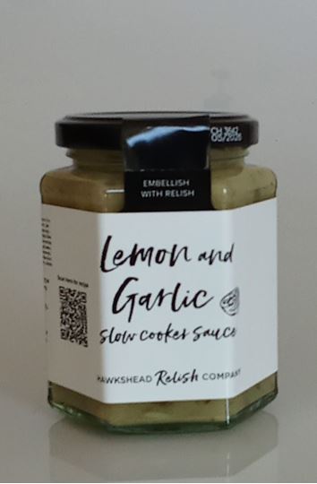 Picture of LEMON & GARLIC SLOW COOKER SAUCE HAWKSHEAD 250G
