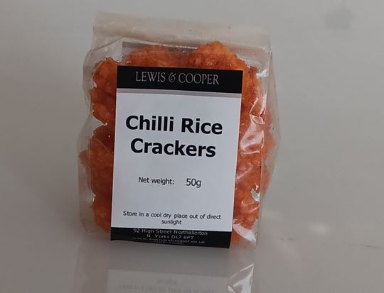 Picture of L&C CHILLI RICE CRACKERS 50G